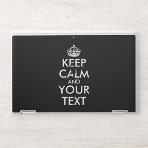 Keep Calm and Carry On - Create Your Own HP Laptop Skin