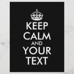 Keep Calm and Carry On - Create Your Own Letterhead<br><div class="desc">Make your own Custom Keep Calm and Carry On Design by adding text yourself. It’s very popular slogan for fun lover people and everyone.</div>