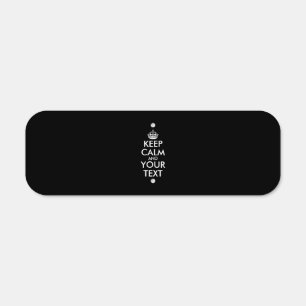 Keep Calm and Carry On - Create Your Own Metal Sign