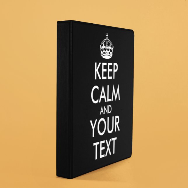 Keep Calm and Carry On - Create Your Own Mini Binder (Creator Uploaded)