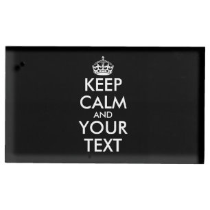 Keep Calm and Carry On - Create Your Own Place Card Holder