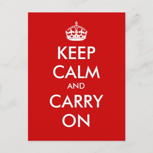 Keep Calm and Carry On _ Create your own Postcard