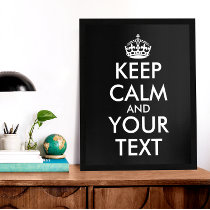 Keep Calm and Carry On - Create Your Own Poster