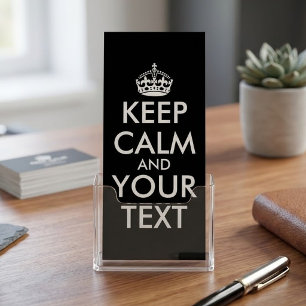 Keep Calm and Carry On - Create Your Own Rack Card