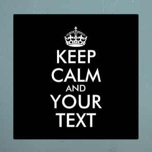 Keep Calm and Carry On - Create Your Own Sticker