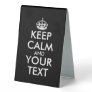 Keep Calm and Carry On - Create Your Own Table Tent Sign