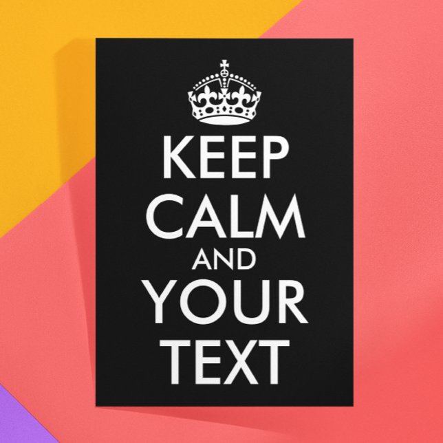 Keep Calm and Carry On - Create Your Own Thank You Card (Creator Uploaded)