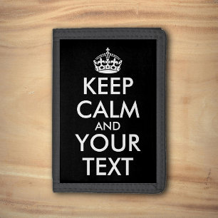 Keep Calm and Carry On - Create Your Own Tri-fold Wallet