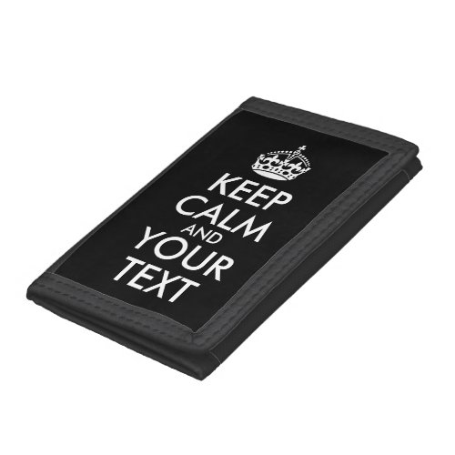 Keep Calm and Carry On _ Create Your Own Trifold Wallet