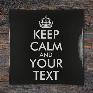 Keep Calm and Carry On - Create Your Own Trinket Tray