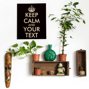 Keep Calm and Carry On - Create Your Own Wood Wall Art