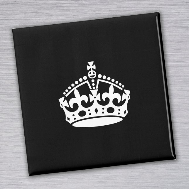 Keep Calm and Carry On Crown (Editable) Magnet (Creator Uploaded)