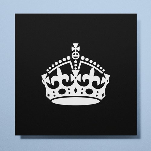Keep Calm and Carry On Crown Editable Poster