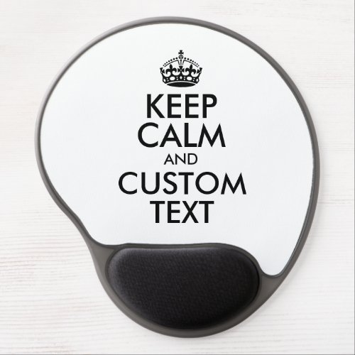 Keep calm and carry on custom computer mouse pad