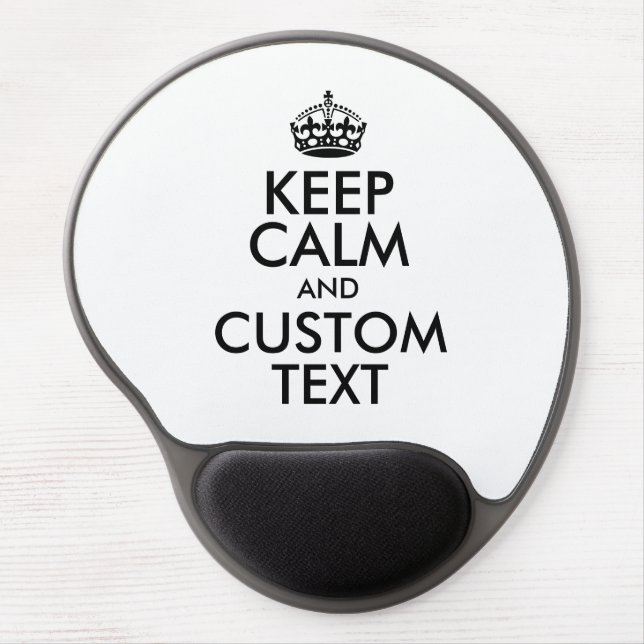 Keep calm and carry on custom computer mouse pad (Front)