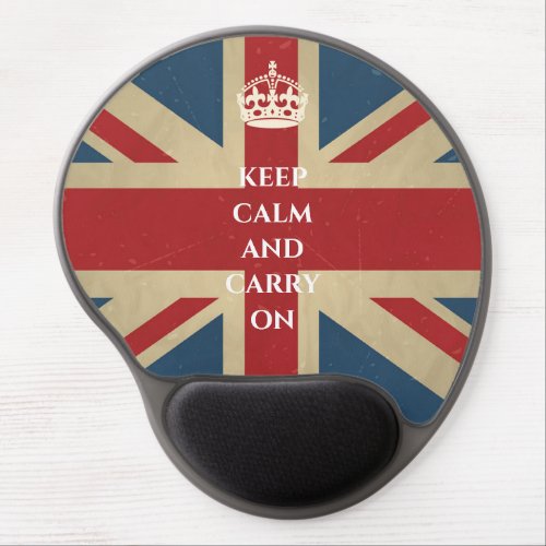 Keep Calm and Carry On England Mousepad Retro