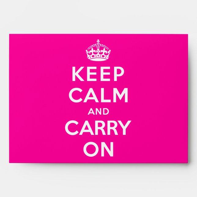 Keep Calm and Carry On Envelope (Front)