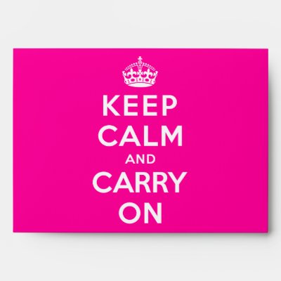 Keep Calm and Carry On Envelope
