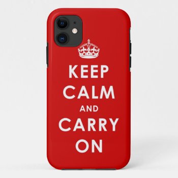 Keep Calm And Carry On Iphone 5 Case by DL_Designs at Zazzle