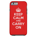Keep Calm And Carry On Iphone 6 Case at Zazzle