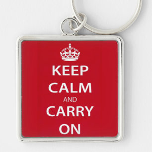 Keep Calm and Carry On Keychain