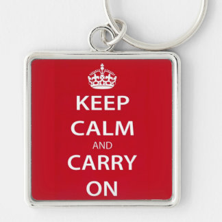 Keep Calm and Carry On Keychain