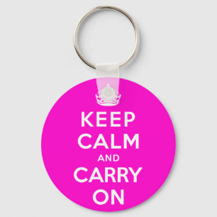 Keep Calm and Carry On Keychain