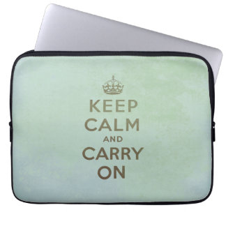 Keep Calm and Carry On Laptop Sleeve