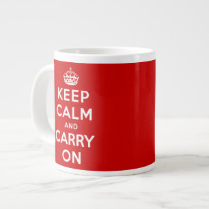 Keep Calm and Carry On Large Coffee Mug