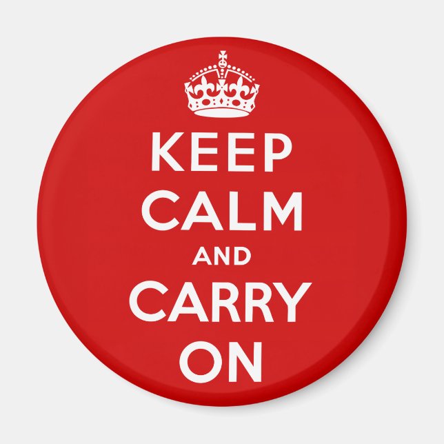 Keep Calm and Carry On Magnet (Front)