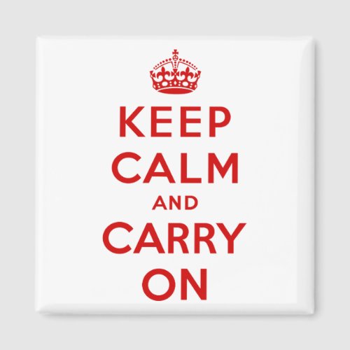 Keep Calm and Carry On Magnet