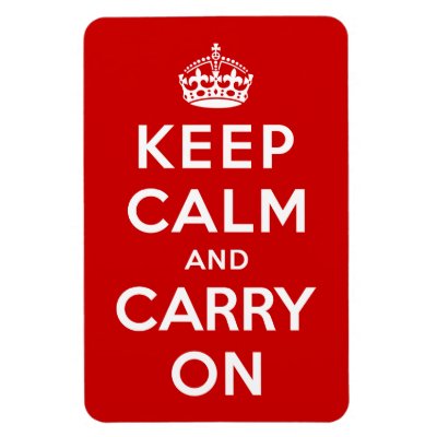 Keep Calm and Carry On Magnet