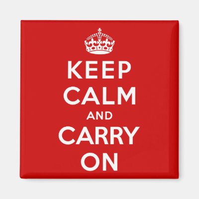 Keep Calm and Carry On Magnet