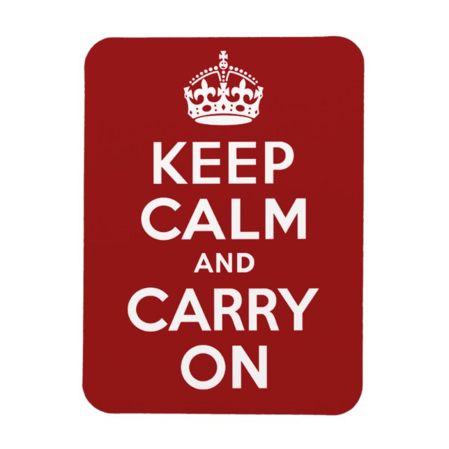 Keep Calm and Carry On Magnet (Vertical)