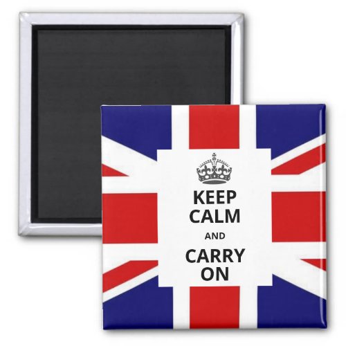 Keep Calm and Carry On Magnet British Union Jack Magnet