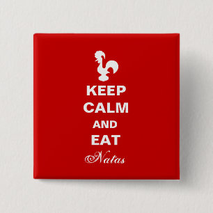 Keep calm and carry on magnet pinback button