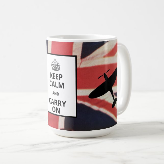 Keep Calm and Carry On Mug (Front Right)