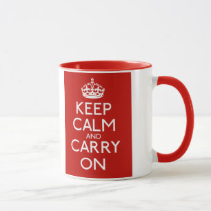 Keep Calm And Carry On Mug