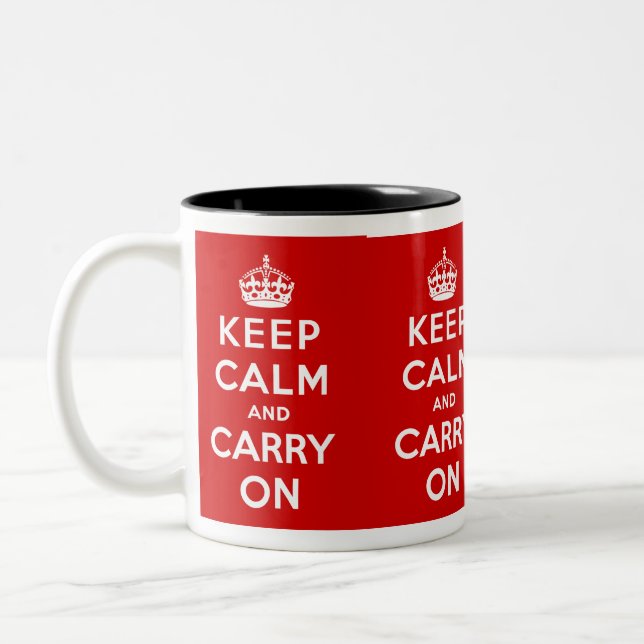 Keep Calm and Carry On Mug (Left)