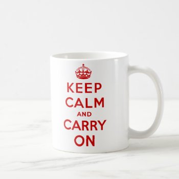 Keep Calm And Carry On Mug by vintage_gift_shop at Zazzle