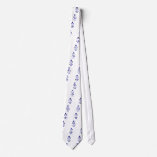 Keep Calm and Carry On Navy Blue Text Neck Tie