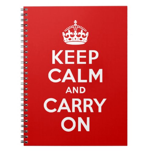 Keep Calm and Carry On Notebook
