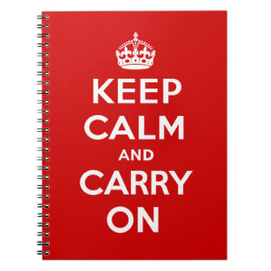 Keep Calm and Carry On Notebook