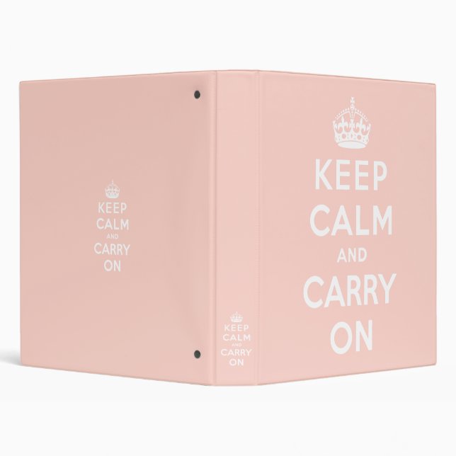 keep calm and carry on Original 3 Ring Binder (Background)