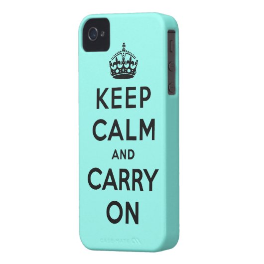 keep calm and carry on Original Case-Mate iPhone Case (Back Left)