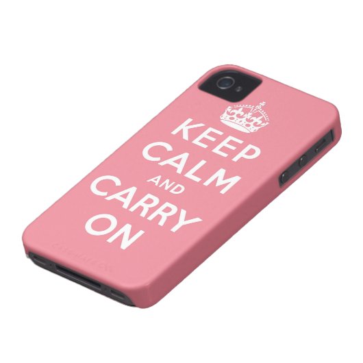 keep calm and carry on Original Case-Mate iPhone Case (Bottom)
