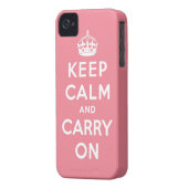 keep calm and carry on Original Case-Mate iPhone Case (Back Left)