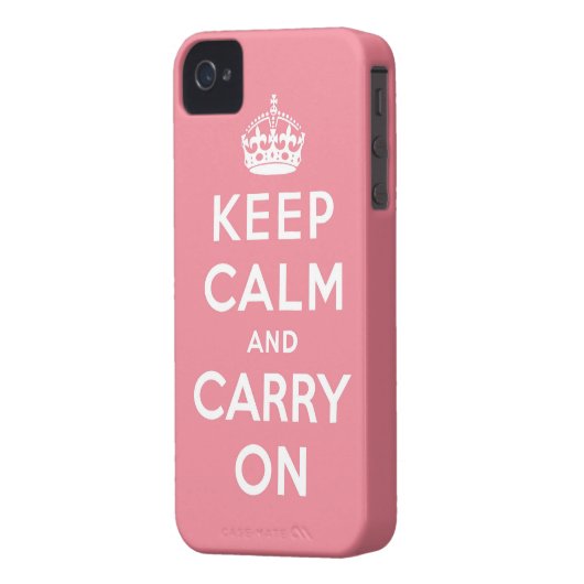 keep calm and carry on Original Case-Mate iPhone Case (Back Left)