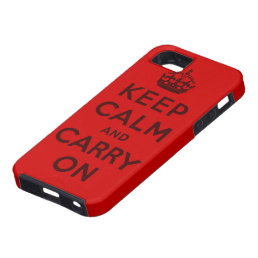 keep calm and carry on Original iPhone SE/5/5s Case