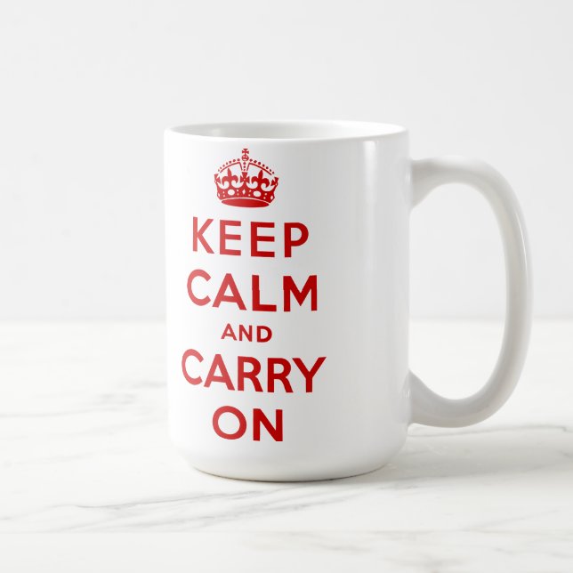 keep calm and carry on Original Coffee Mug (Right)